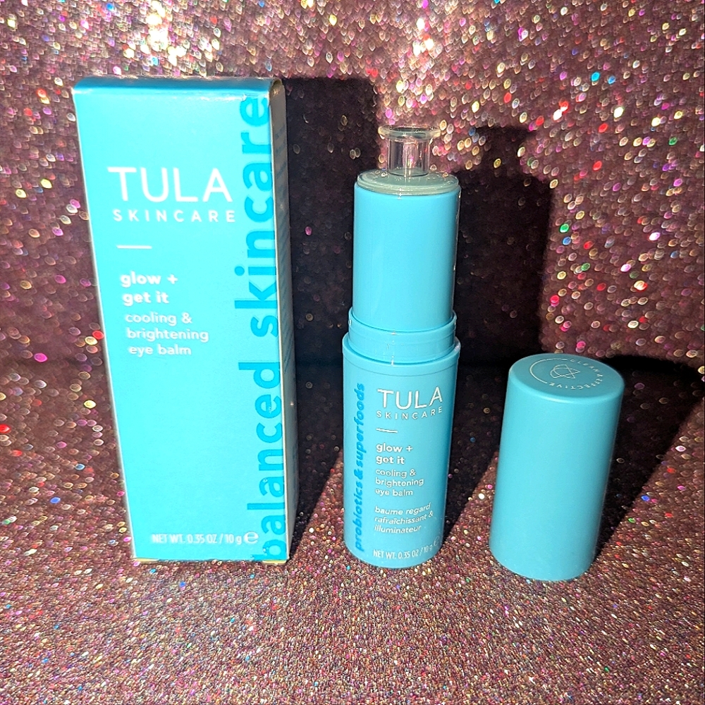 Glow + Get It cooling & brightening eye balm Tula Skincare
